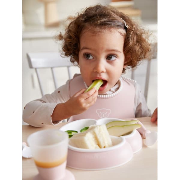 BabyBjörn Baby Dinner Set - BabyMadsæt, 5 dele, lyserød