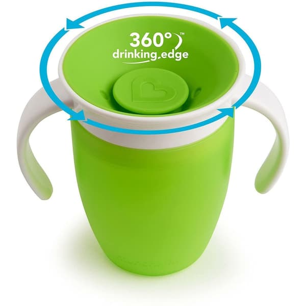 MUNCHKIN Trainer Cup, Miracle 360, Green,  6m+, 207 ml, 90103