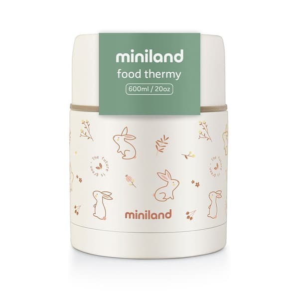 Miniland Thermo Natur Food Bunny Hvid