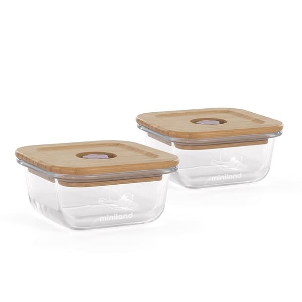 Miniland Pack 2 Go Ecosquare Chick Konttisarja Beige