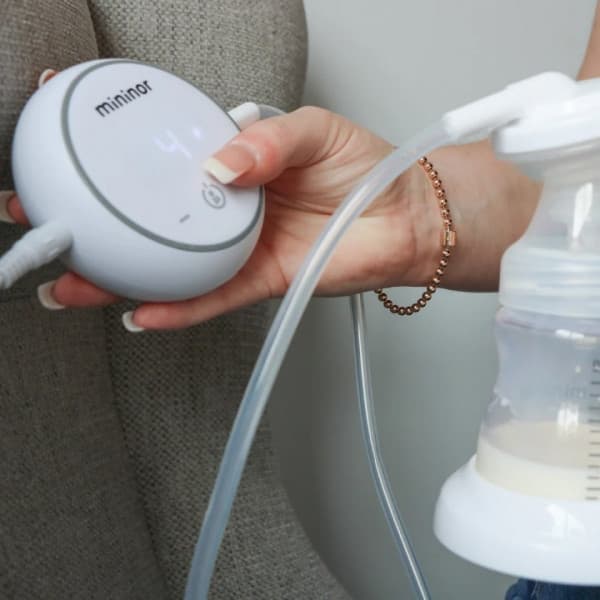 Mininor elektrisk, uppladdningsbar dubbelbröstpump