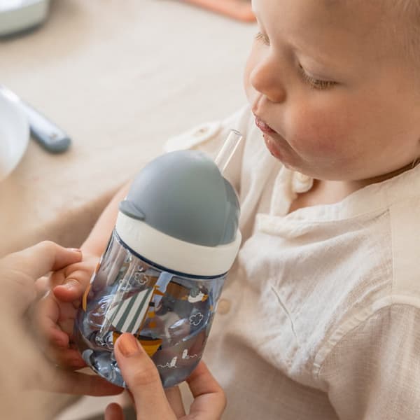 Mio Sailors Bay 300 ml Straw Cup, Mepal & Little Dutch