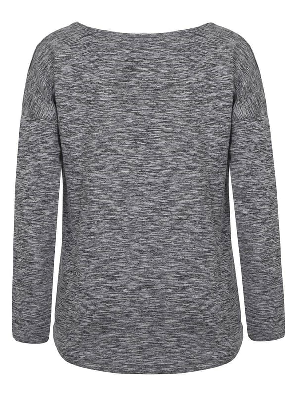 Stickad amningsblus för kvinnor, grå, Bellybuton Maternity