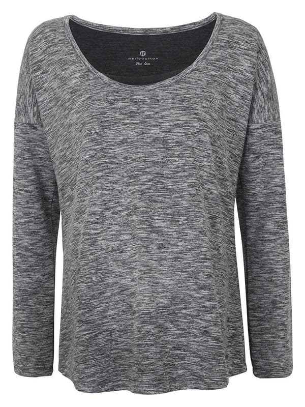 Strikket ammebluse til kvinder, grå, Bellybuton Maternity