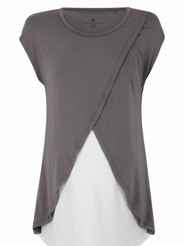 Naisten imetyspaita harmaa Bellybutton Maternity