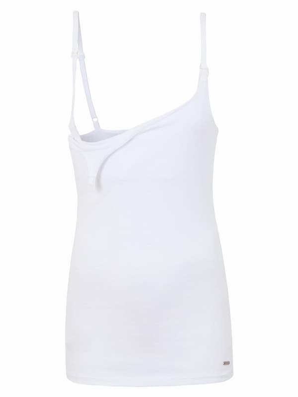 Dame ammetop hvid Navle Maternity