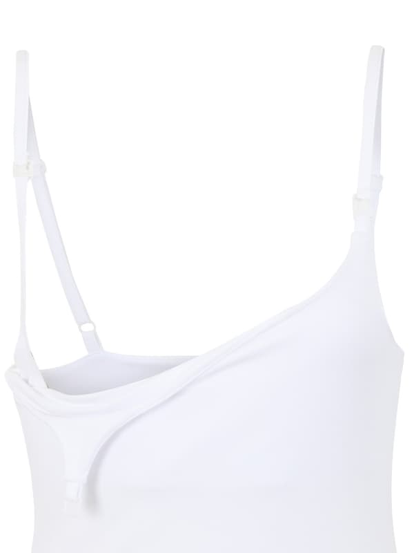 Dame ammetop hvid Navle Maternity
