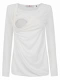 Miniatyrbillede 3 af 4: Dame ammebluse hvid Navle Maternity
