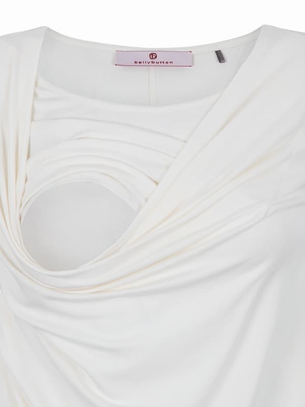Naisten imetyspaita valkoinen Bellybutton Maternity