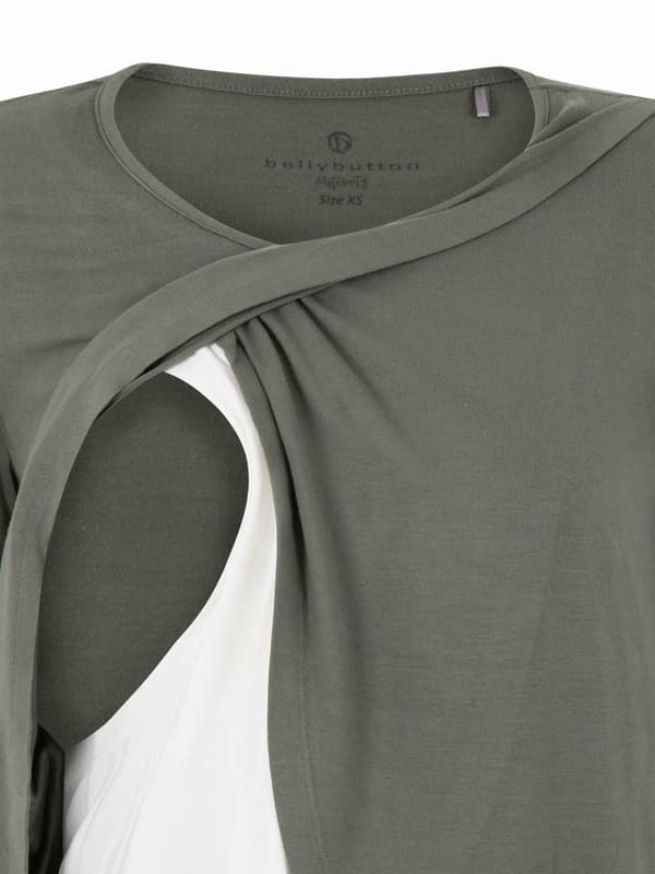 Naisten imetyspaita harmaa Bellybutton Maternity