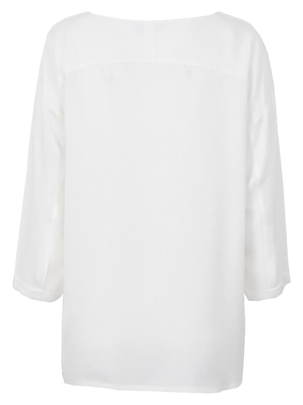 Damblus med 3/4-ärm, ecru, navelmönster, gravid