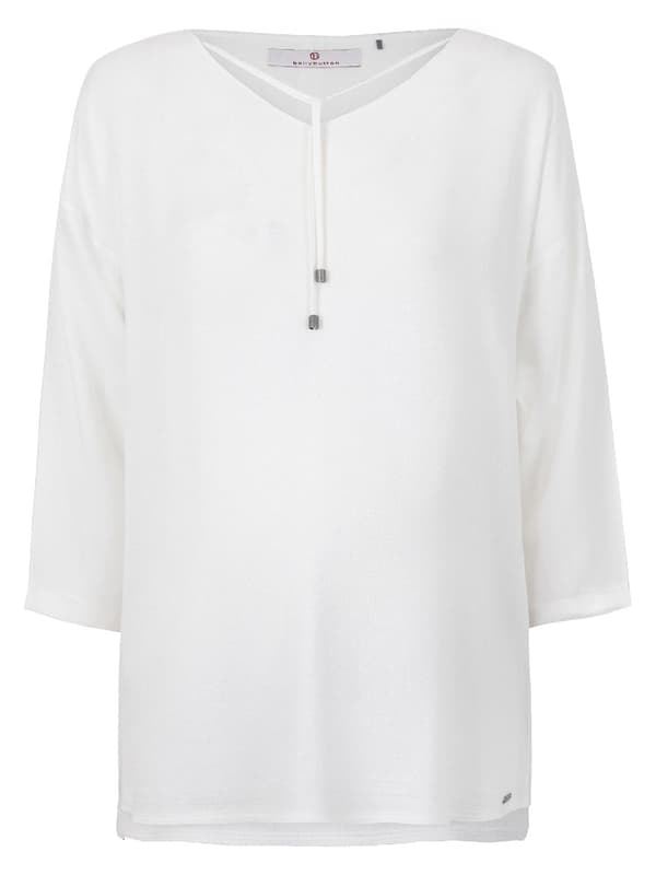 Damblus med 3/4-ärm, ecru, navelmönster, gravid