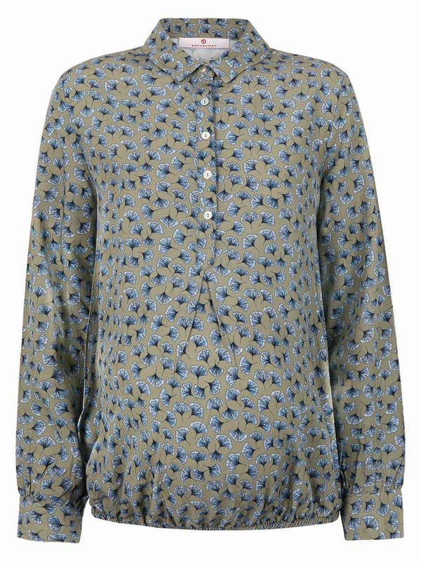 Bellybutton Maternity -naisten pitkähihainen äitiyspaita, khaki