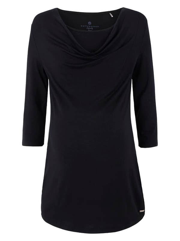 Dame ammebluse sort Navle Maternity