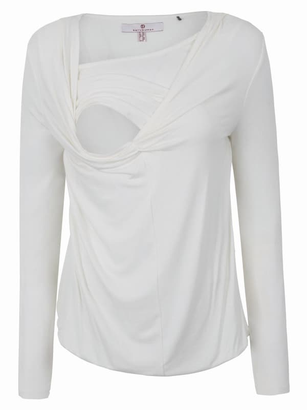 Naisten imetyspaita valkoinen Bellybutton Maternity