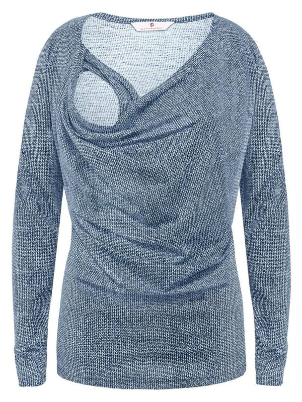 Mönster för amningsblus för kvinnor, navelblus, gravid