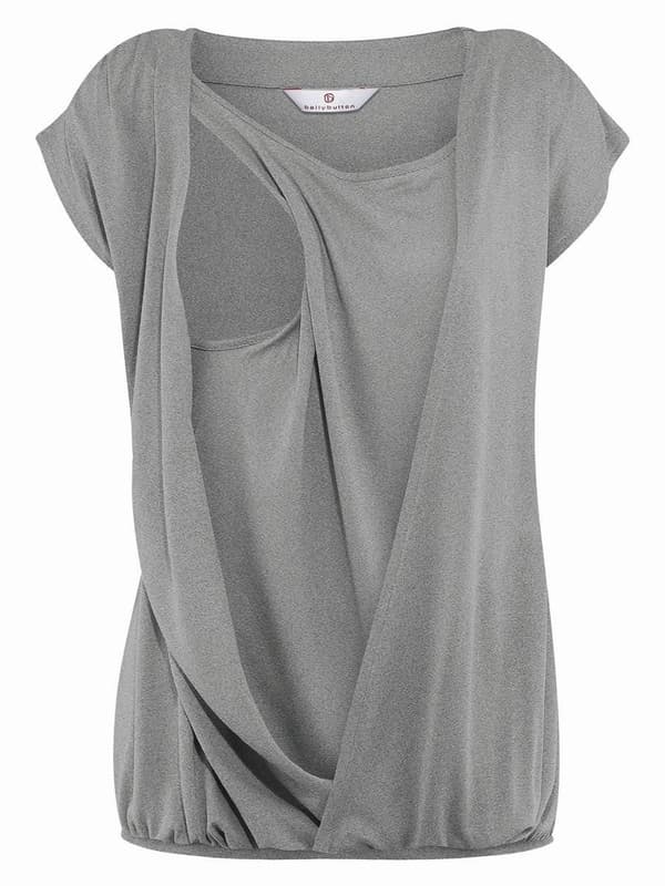 Naisten imetyspaita harmaa Bellybutton Maternity