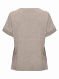 Miniatyrbillede 3 af 5: Damebluse med korte ærmer, beige navle, graviditet