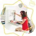 Pikkukuva 2 / 6: Badabulle Plouf -hoitopöytä. hoitotyyny mukaan lukien - Kokoontaitettava ja kompakti