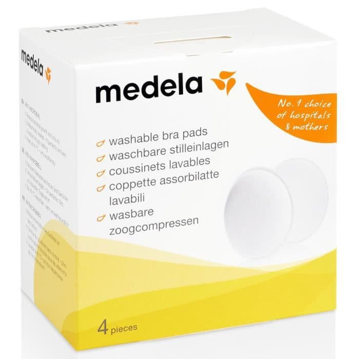 MEDELA æske med 4 vaskbare puder