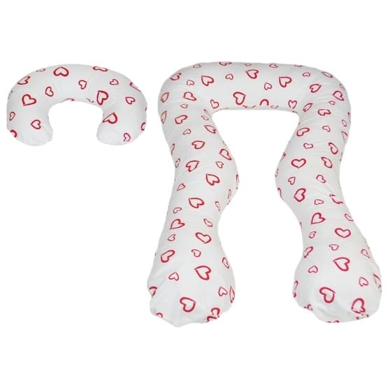 Gravidkudde - Set U - Röd Hearts