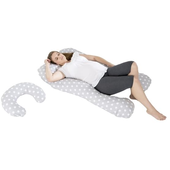 Gravidkudde - Set U - Polka Dots On Grey