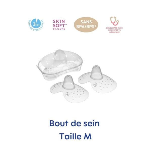 Mam Bout de Sein Size M - Silikon - BTE Sterilization X2