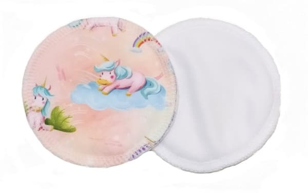 Amningsskydd bambu + coolmax, 2 st, Unicorns