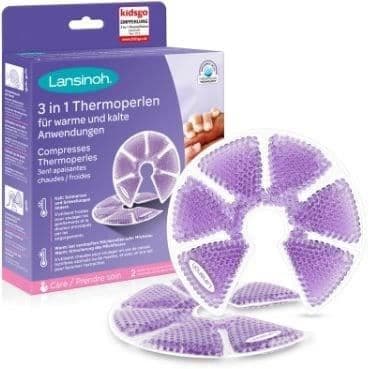 LANSINOH 3 i 1 varma/kalla termopärlor lugnande kompresser