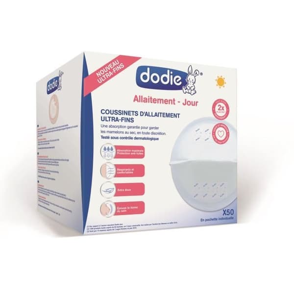 Dodie imetys ultra-ohuet imetyssuojukset päiväkäyttöön 50 kpl