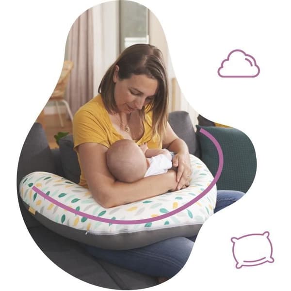 Badabulle Feathers2-i-1 Evolutive Maternity Cushion: graviditets- og ammepude!