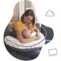 Miniatyrbillede 5 af 6: Badabulle Feathers2-i-1 Evolutive Maternity Cushion: graviditets- og ammepude!