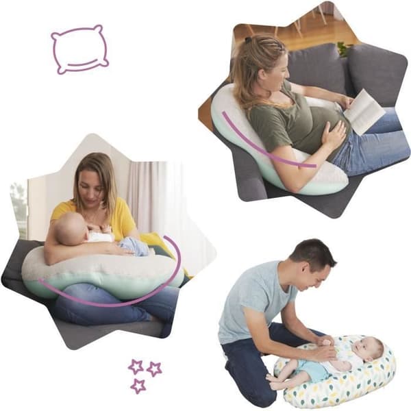 Badabulle Feathers2-i-1 Evolutive Maternity Cushion: graviditets- og ammepude!