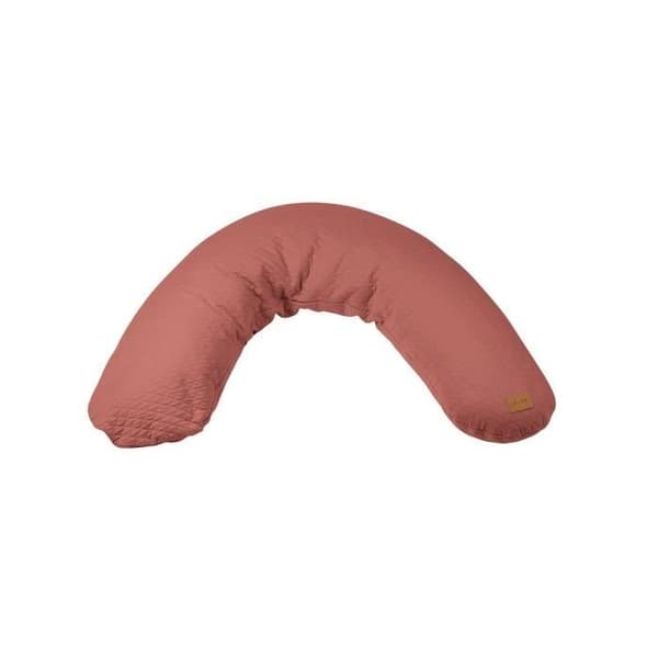 BÉABA - Big Flopsy™ - Graviditets- och amningskudde - Bomullsblomma - 180 cm - Tegelsten