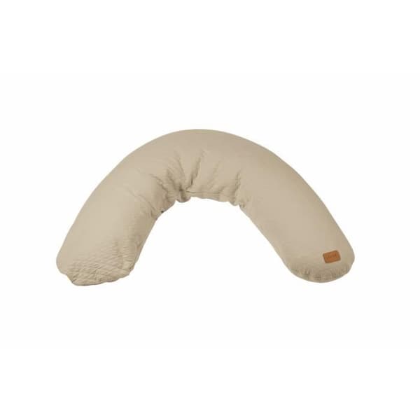 BÉABA - Big Flopsy™ - Graviditets- och amningskudde - Bomullsblomma - 180 cm - Linne