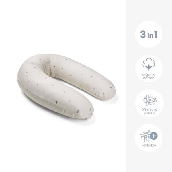 doomoo Buddy Gravid- och Amningskudde - Optimal Komfort för Mamma och Barn, Svampar