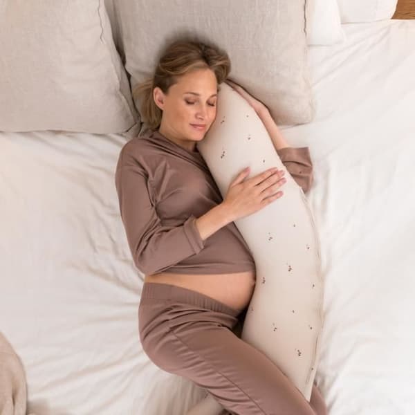 doomoo Buddy Gravid- och Amningskudde - Optimal Komfort för Mamma och Barn, Svampar