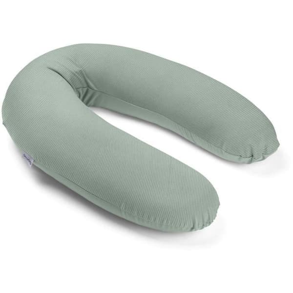 Graviditets- och amningskudde - DOOMOO - Buddy - Ultrakomfort - Oeko-Tex-certifierad - Corduroy Green