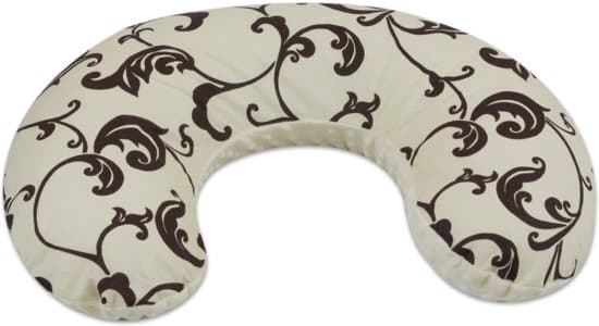 Imetystyyny 100% puuvillaa - 80 cm - ruskea lehtikuvio - beige
