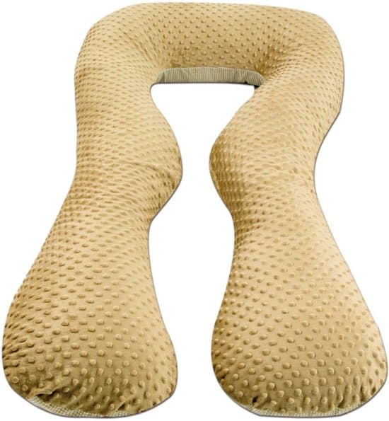 Äitiystyyny 100 % puuvillaa 300 cm beige ruutukuvioinen cappuccino