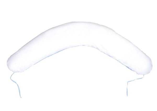 Ammepude - Graviditetspude - 100% bomuld - med snore - 145 cm - blåternet