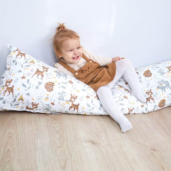 Sivuvuode tyynynpäällinen puuvillaa 40 x 145 cm - Tyynynpäällinen pitkänomaiselle tyynylle puuvillapeuraa