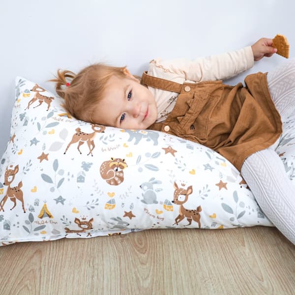 Sivuvuode tyynynpäällinen puuvillaa 40 x 145 cm - Tyynynpäällinen pitkänomaiselle tyynylle puuvillapeuraa