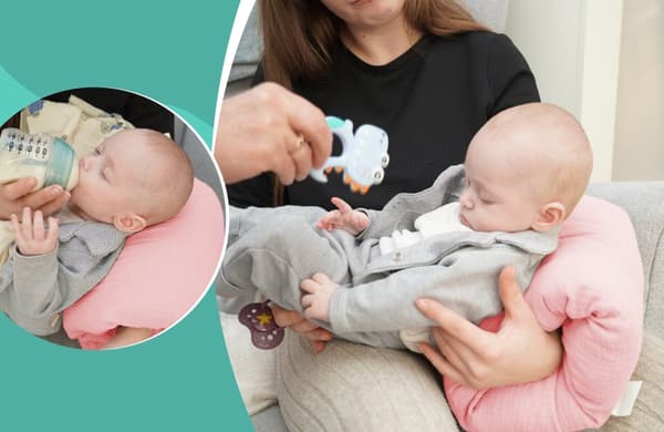 Imetystyyny musliini pieni imetys- ja imetystyyny liikkeelläoloon 20 cm - Imetysmuhvi käsivarsityyny ja asentotyyny vauvan käsivarsi imetystyyny valmi