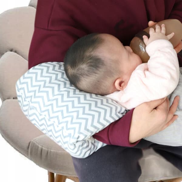 Ammepude til arm, babyhoved, blød blå