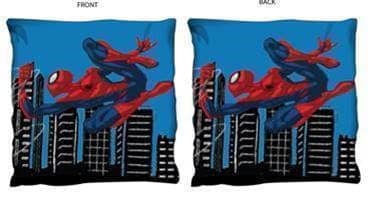 Ungdomskudde 40x40 Spider-Man sammet