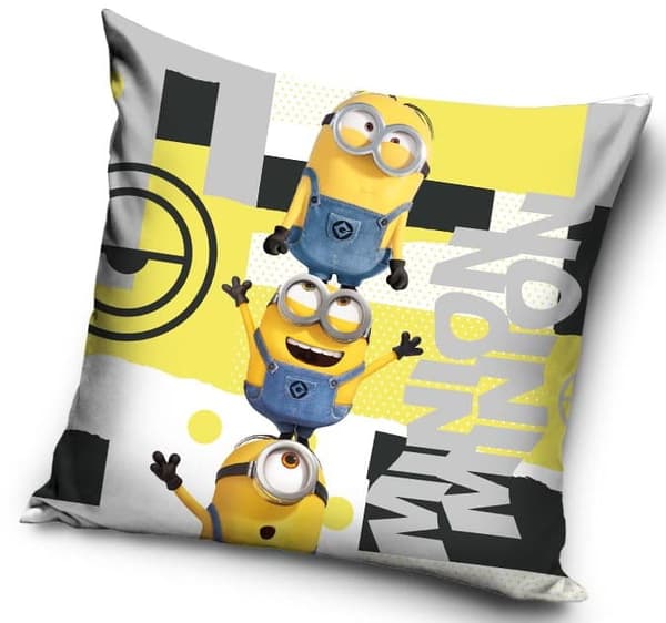 Barnkudde 40x40 Minions sammet