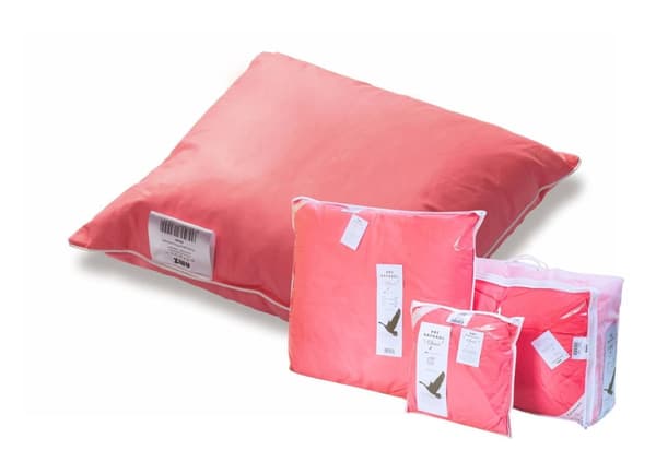 Gåsedunspude 70% 40x40 Basic Pink AMZ