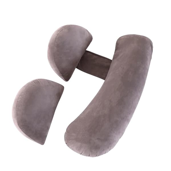 Gravidkuddar, U-formad design, Perfekt för sidoliggare, D Velvet Grey