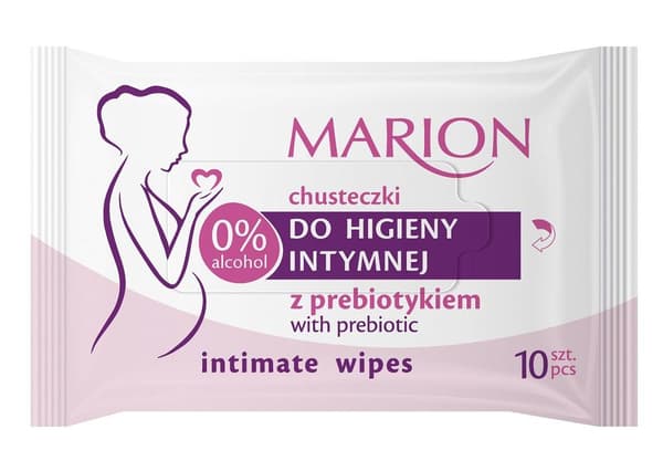 MARION_Intimate Wipes chusteczki do higieny intymnej z prebiotykiem 10szt.